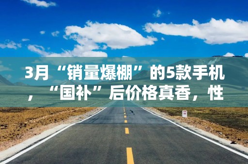 3月“销量爆棚”的5款手机，“国补”后价格真香，性能强颜值高